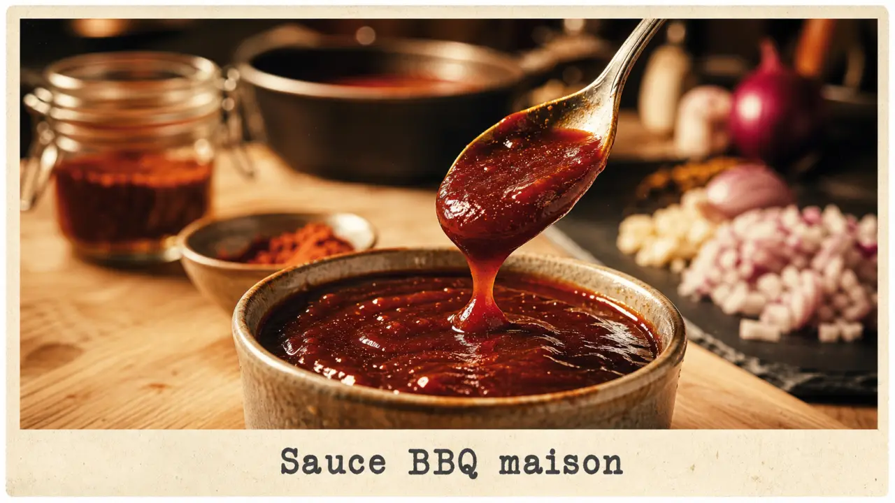 Sauce barbecue recette maison fumée, prête en 25 minutes