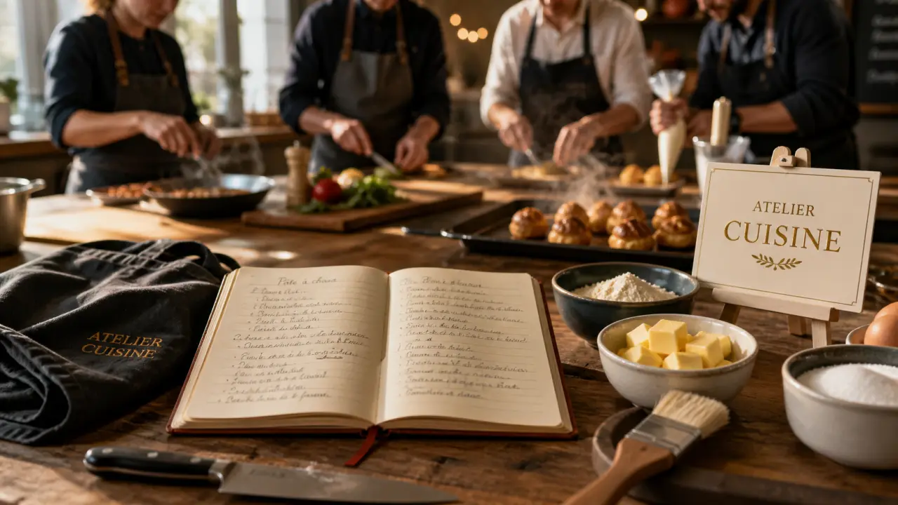 atelier cuisine caen : préparation en atelier, réservation