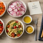 Buffet froid crudités : crudités croquantes et salades