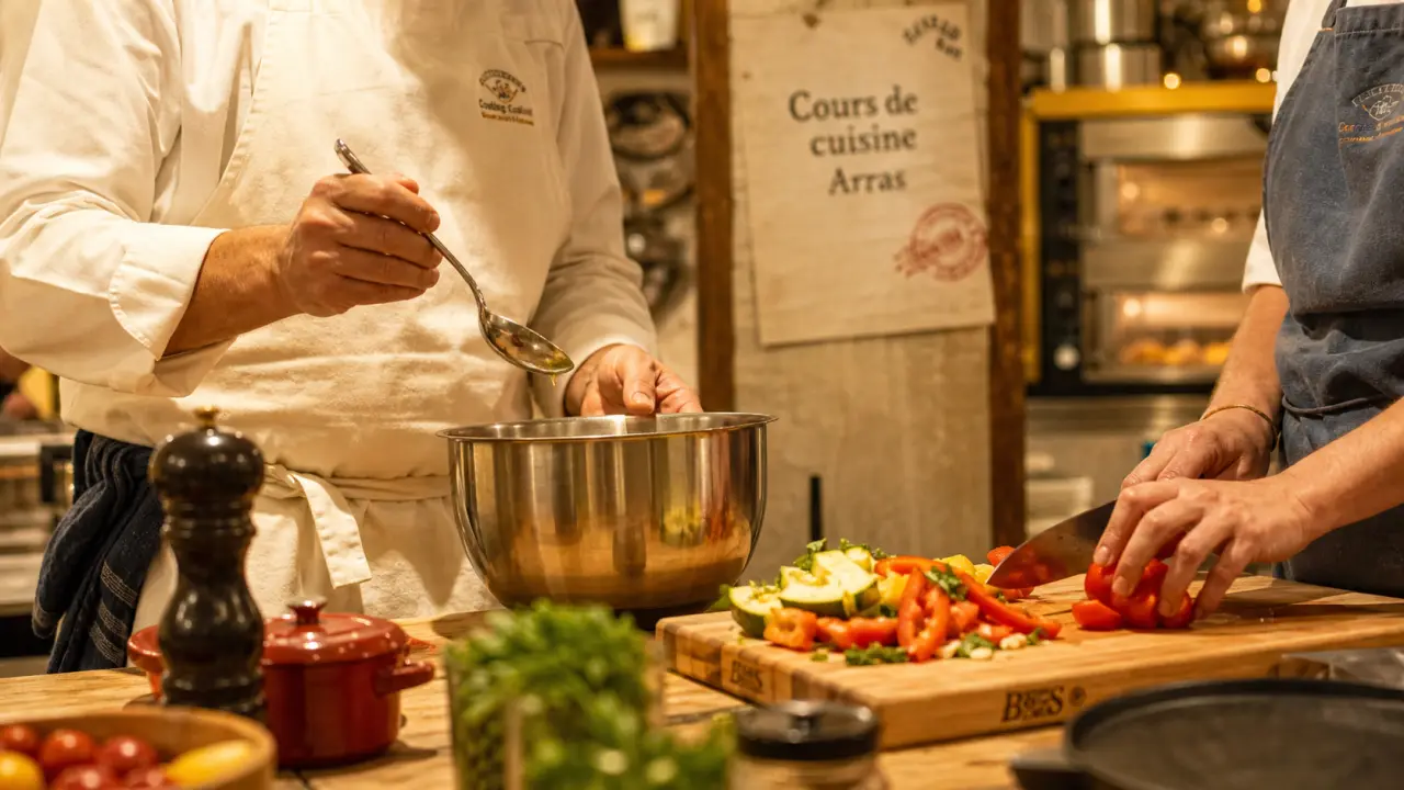 Cours de cuisine arras : atelier culinaire et découpe légumes