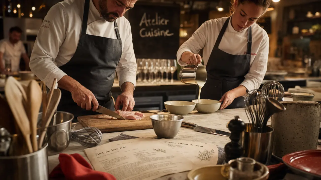 Cours de cuisine Caen : atelier culinaire en cuisine