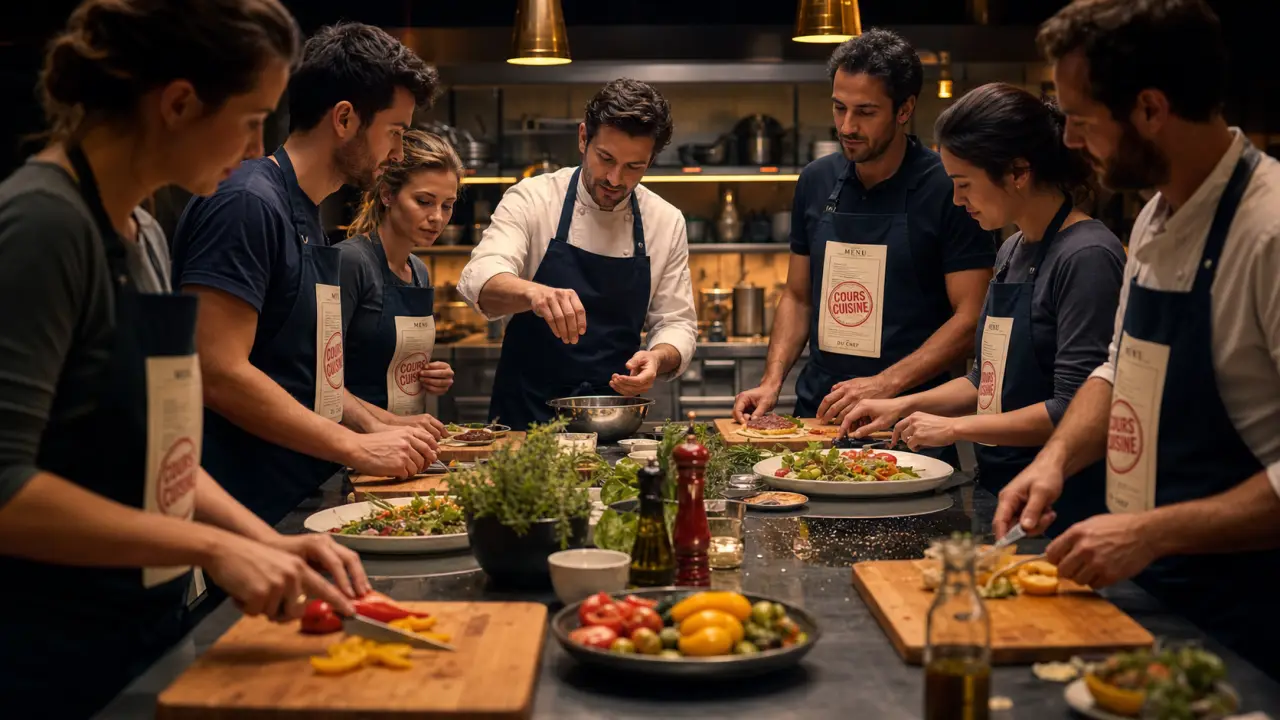 Cours de cuisine entreprise en cuisine pro : déjeuner, dîner ou dégustation