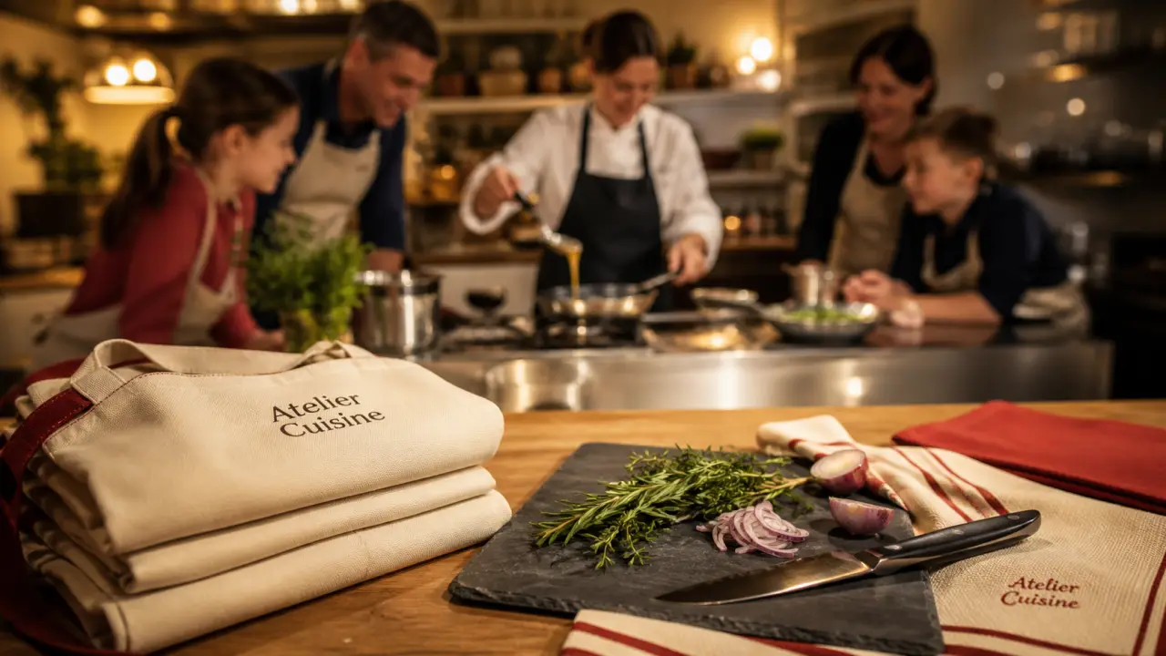 Cours de cuisine Valence : atelier enfants dès 6 ans autour d’une table de cuisine