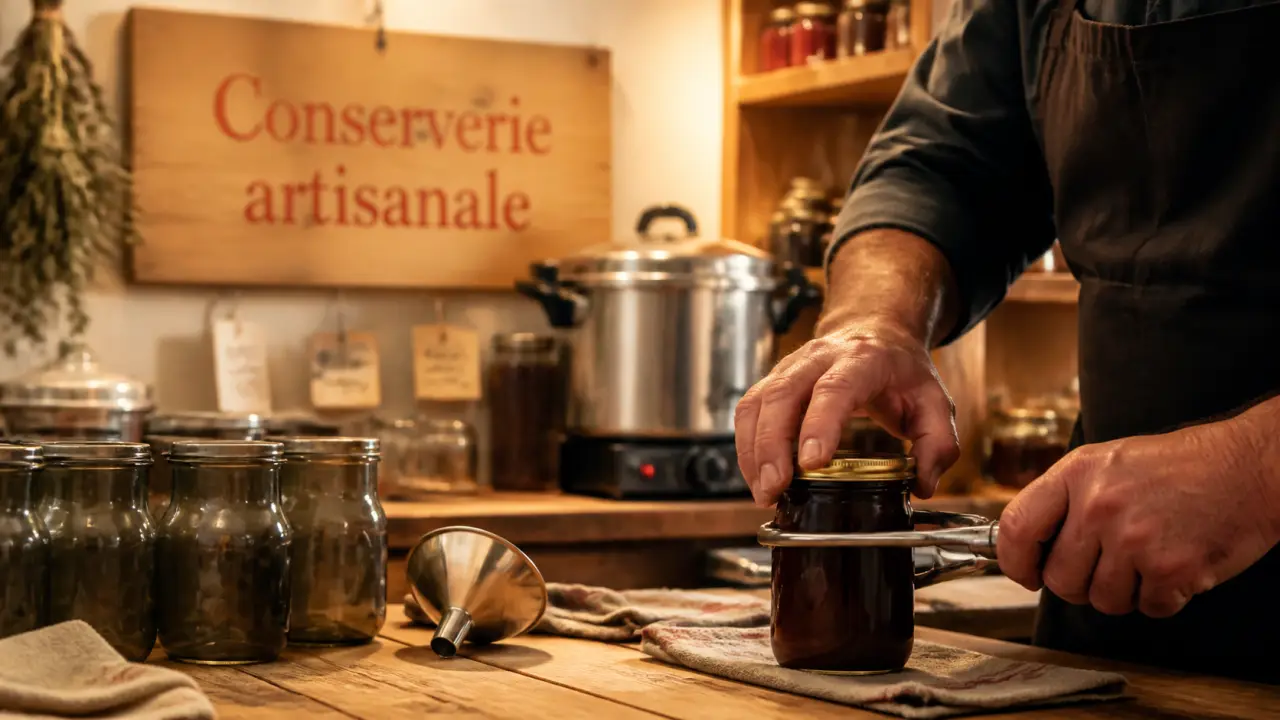 La grande bouche cours de cuisine Bordeaux Bègles : bocal scellé en conserverie artisanale