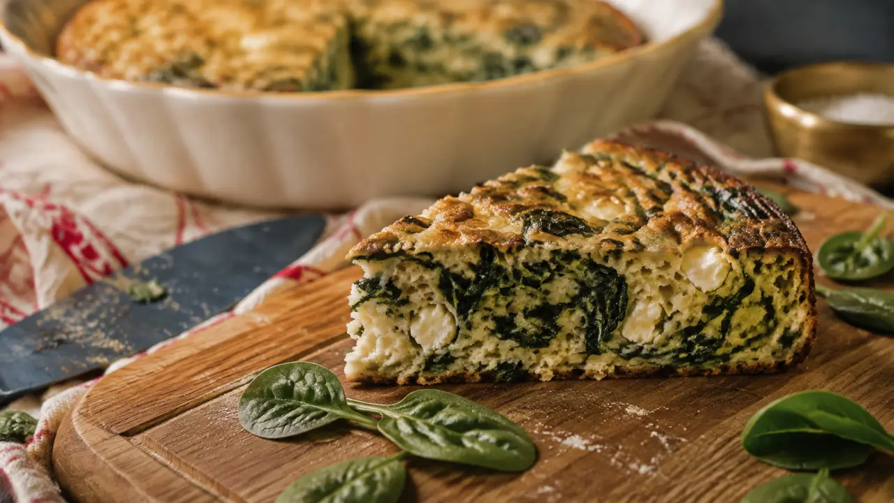Cake aux epinards moelleux avec fromage filant