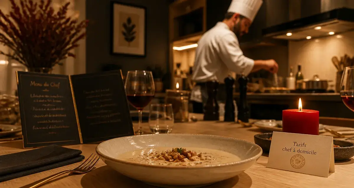 Chef cuisinier à domicile tarif : prix et formules