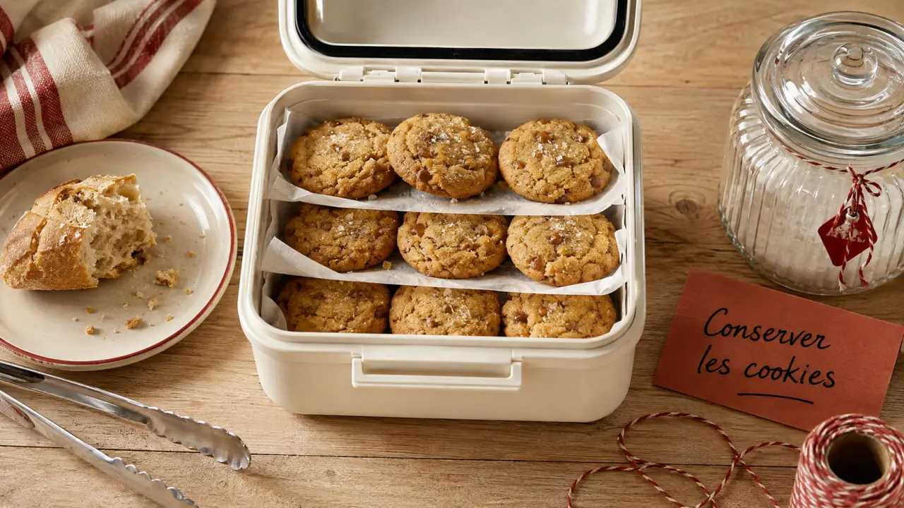Conservation cookies maison : boîtes et cookies moelleux 3 à 5 jours