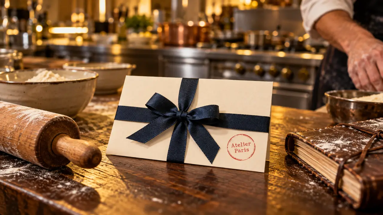 Cours de cuisine Paris cadeau : e-voucher pour atelier daté