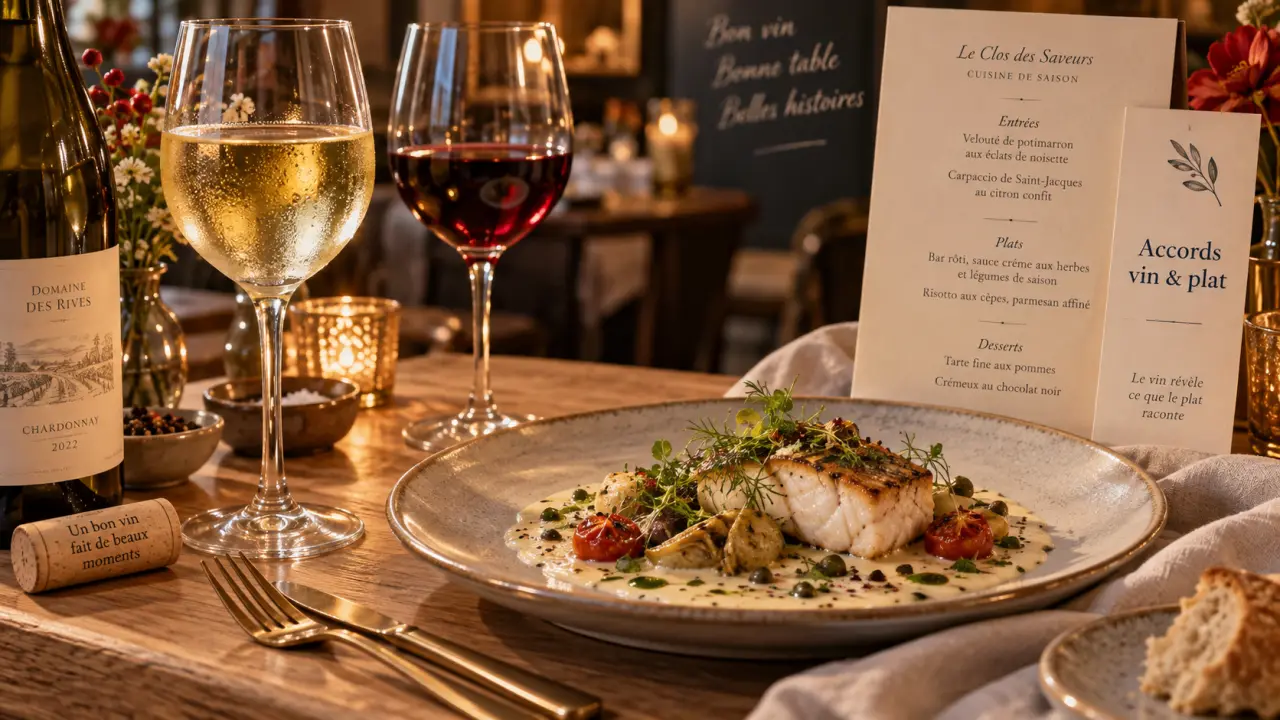Quel vin servir : vin blanc et rouge avec poisson en sauce crème
