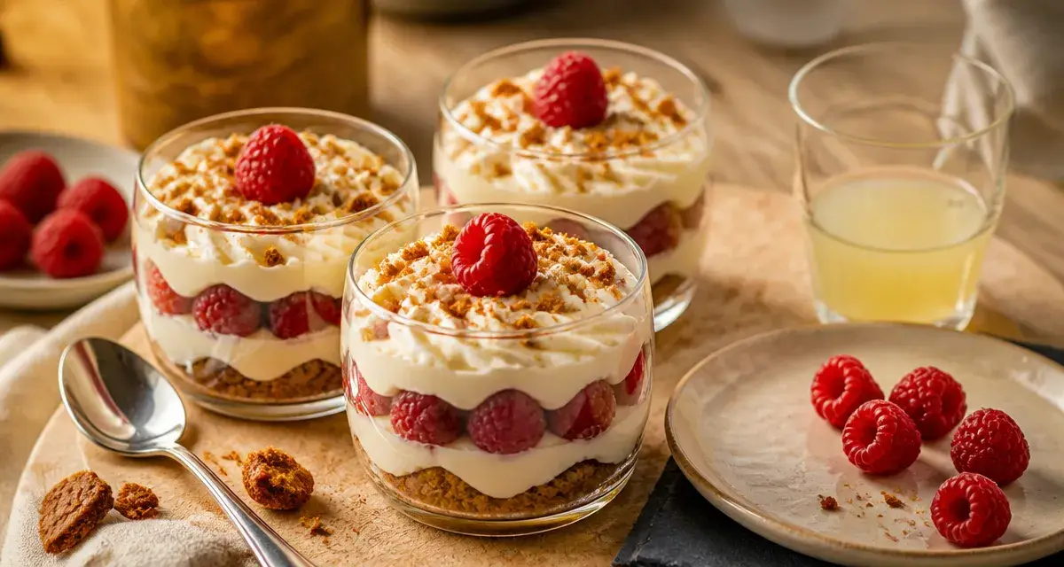 Verrine framboise et mascarpone : dessert rapide