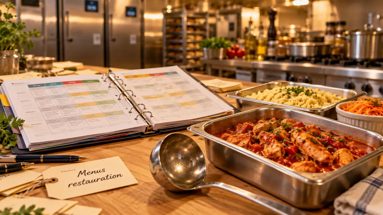 Menus restauration : plan de 5–6 semaines pour repas pro, budget et goût équilibrés