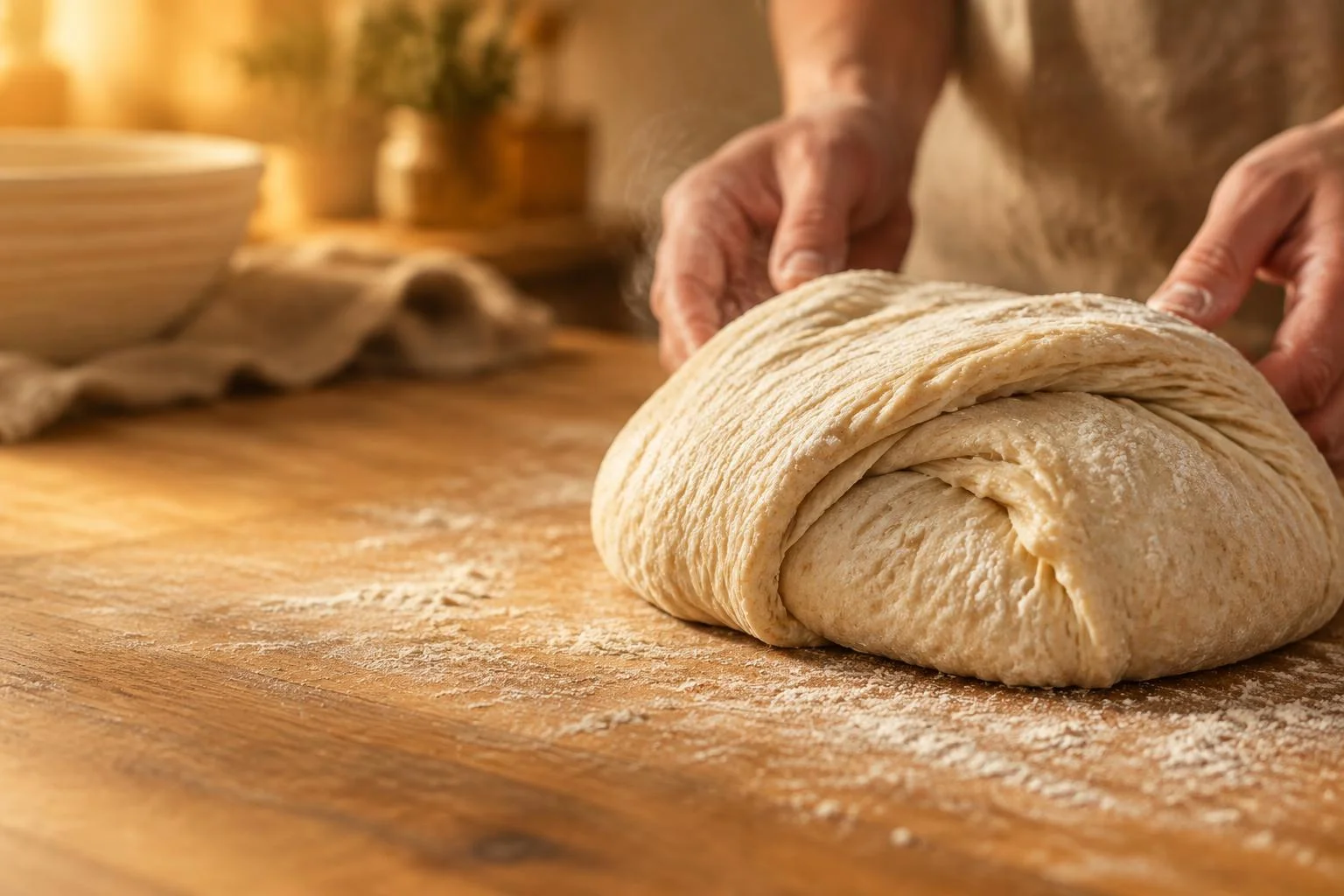 Pain au levain maison : rabats toutes les 30 minutes
