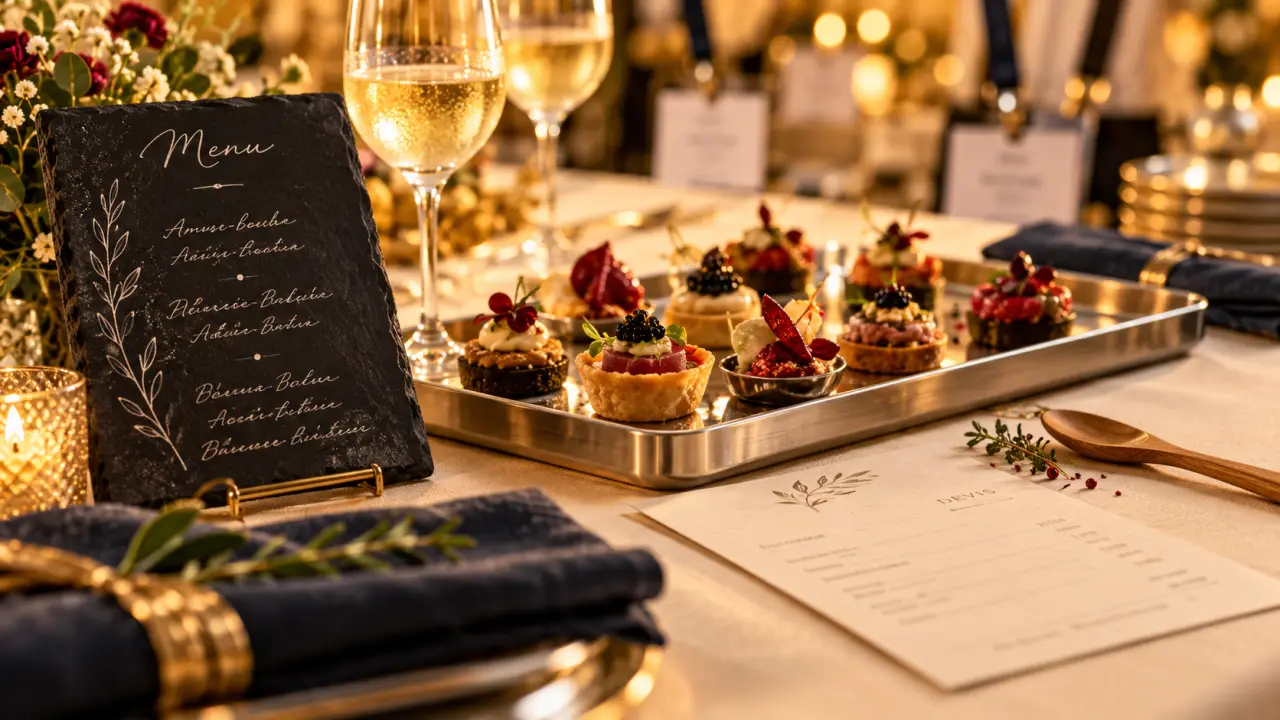 Service traiteur pour entreprises Strasbourg : plateaux repas et cocktails, dressage de table